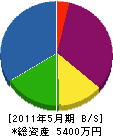 片桐造園 貸借対照表 2011年5月期