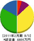 沼田電器 貸借対照表 2011年2月期