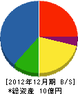モチヅキ 貸借対照表 2012年12月期