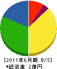 藤田工業 貸借対照表 2011年6月期