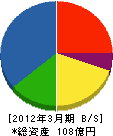 広島建設 貸借対照表 2012年3月期