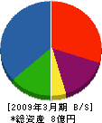 松本工業 貸借対照表 2009年3月期