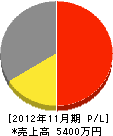 日吉鉄工 損益計算書 2012年11月期