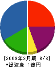 細川エクステリア 貸借対照表 2009年3月期
