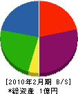 田中電興 貸借対照表 2010年2月期