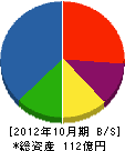 坪井工業 貸借対照表 2012年10月期