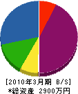 木村建設 貸借対照表 2010年3月期
