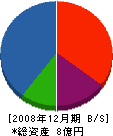 徳岡工務店 貸借対照表 2008年12月期