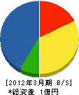 日興電気工事店 貸借対照表 2012年3月期
