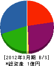 坂元電気工事 貸借対照表 2012年3月期