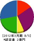 千倉工業 貸借対照表 2012年3月期