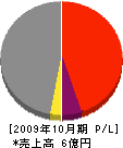 生田建設 損益計算書 2009年10月期