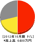 平川ガス 損益計算書 2012年10月期