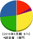 奈良 貸借対照表 2010年8月期