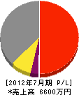 古田材木店 損益計算書 2012年7月期