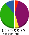 丸広土木 貸借対照表 2011年4月期