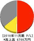 松田組 損益計算書 2010年11月期
