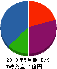田嶋興業 貸借対照表 2010年5月期