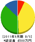石川電気工業所 貸借対照表 2011年9月期