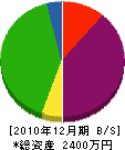 高島建設 貸借対照表 2010年12月期