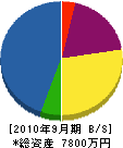 大塚重機 貸借対照表 2010年9月期
