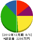渋川園芸市場 貸借対照表 2012年12月期