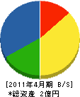 大倉 貸借対照表 2011年4月期