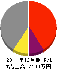 田中組 損益計算書 2011年12月期