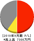橋本組 損益計算書 2010年9月期