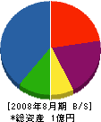 森田組 貸借対照表 2008年8月期