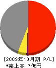 九州環境建設 損益計算書 2009年10月期
