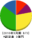 暁工業 貸借対照表 2010年9月期