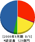 石川建設 貸借対照表 2008年9月期
