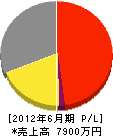 岡本水道 損益計算書 2012年6月期