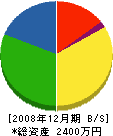 佐藤造園 貸借対照表 2008年12月期