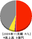 佐藤製作所 損益計算書 2009年11月期