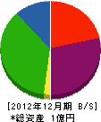 石山組 貸借対照表 2012年12月期