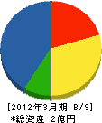 千代田工業 貸借対照表 2012年3月期