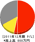 堀川エクステリア工務店 損益計算書 2011年12月期