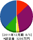 三國電機商会 貸借対照表 2011年12月期
