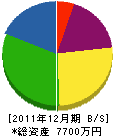 松筑園 貸借対照表 2011年12月期
