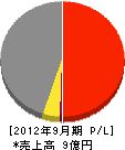 渡辺工務店 損益計算書 2012年9月期