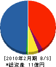 ヤノコーポレーション 貸借対照表 2010年2月期