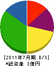 橋本建設 貸借対照表 2011年7月期