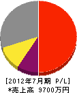 櫻井塗装工業所 損益計算書 2012年7月期