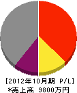 松本石材建設 損益計算書 2012年10月期