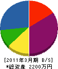 木村組 貸借対照表 2011年3月期