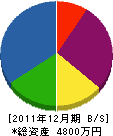 佐々木建設 貸借対照表 2011年12月期