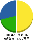 加藤工務店 貸借対照表 2009年12月期