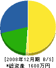 島崎組 貸借対照表 2008年12月期